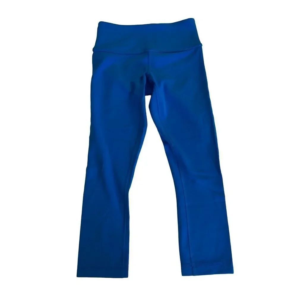 LULULEMON Blue High Waist Capri Leggings size 2